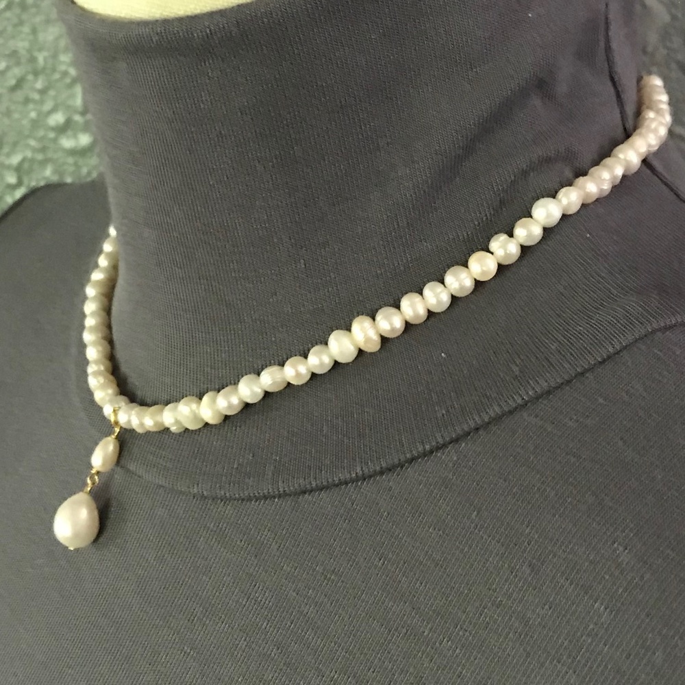 The Princess Bride Buttercup Natural Pearl Drop Necklace, Handmade Replica - Picture 5 of 14